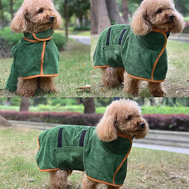 Pet Drying Bathrobe